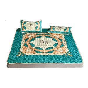 Ensemble de trois pièces de coussin de surmatelas en latex (1 *coussin de surmatelas + 2 * tapis pour oreiller) pliable