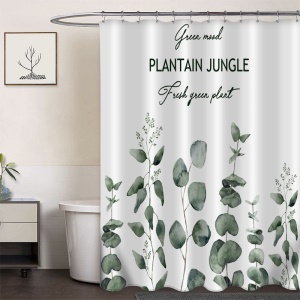 Rideau de douche en polyester imprimé imperméable et résistant à la moisissure 180 * 180cm