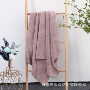 Serviette de bain en peluche de corail avec une forte absorption d'eau