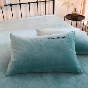 Taie d'oreiller en velours cristal 48*74cm