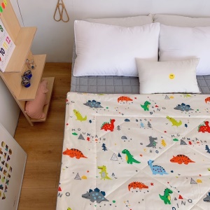 Couette de dessin animé pour enfants en coton doux