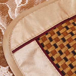 Ensemble de trois pièces de tapis de couchage traditionnel chinois (1*coussin de surmatelas + 2 * coussins pour oreiller) pliable à double face respirant et lisse