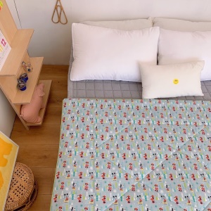 Couette de dessin animé pour enfants en coton doux