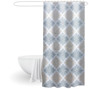 Rideau de douche imprimé épais et imperméable 180*180cm