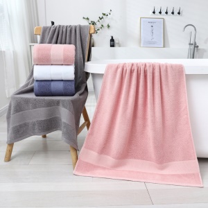 Serviette de bain en coton double face 70 * 140cm