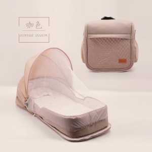 Lit pour bébé pliable et portable anti-pression moustiquaire intégrée