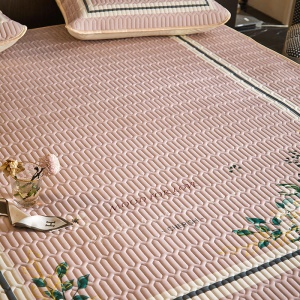 Ensemble de trois pièces de coussin de surmatelas en latex (1 *coussin de surmatelas + 2 * tapis pour oreiller) pliable