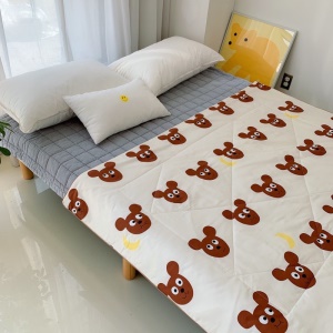 Couette de dessin animé pour enfants en coton doux
