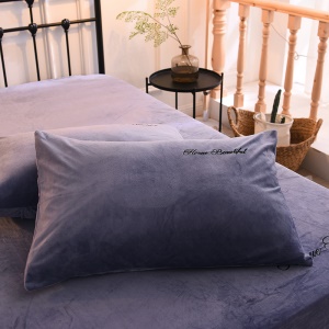 Taie d'oreiller en velours cristal 48*74cm