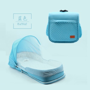 Lit pour bébé pliable et portable anti-pression moustiquaire intégrée