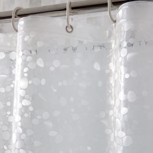 Rideau de douche EVA imperméable et transparent