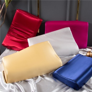 Taie d'oreiller double face en latex de soie 100% soie de mûrier