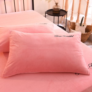 Taie d'oreiller en velours cristal 48*74cm