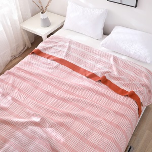 Couverture en coton et en fibre de bambou