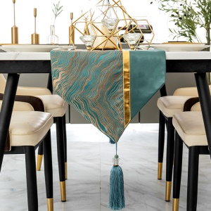 Nappe pour table à manger et table basse Imperméable Moderne Léger Luxe Or