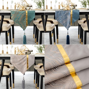 Nappe pour table à manger et table basse Imperméable Moderne Léger Luxe Or