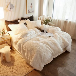 Taie d'oreiller rectangulaire en peluche