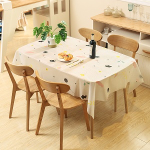 Nappe pour table basse rectangulaire Résistant à l'eau et à l'huile et non lavable