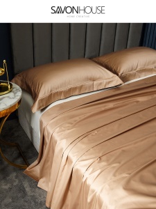 Drap de lit de deux places en coton