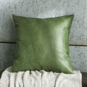Housse de coussin carrée en daim pour le salon