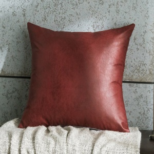 Housse de coussin carrée en daim pour le salon