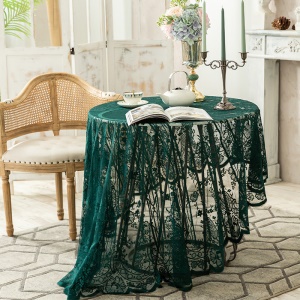 Nappe de table en dentelle noire