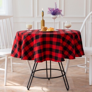Nappe  à carreaux rouges et noirs