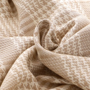Couverture en coton et en fibre de bambou
