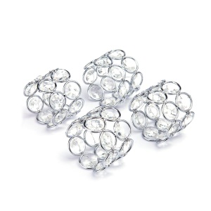 Anneau Porte-serviette de  décoration intérieure avec  cristal