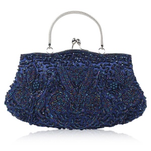 Sac de soirée avec Broderie de perles artisanale rare et vintage