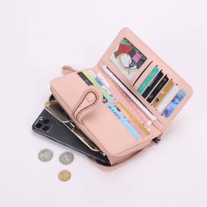Sac à main long pour femme avec fermeture éclair