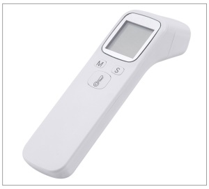 Thermomètre frontal à infrarouge avec piles remplaçables