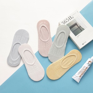 Chaussettes courtes pour femmes respirant et antidérapant
