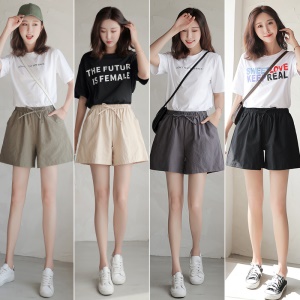 Short décontracté en coton pour femmes