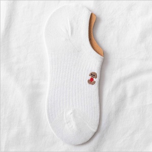 Chaussettes courtes pour femmes respirant et antidérapant