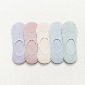 Chaussettes courtes pour femmes respirant et antidérapant