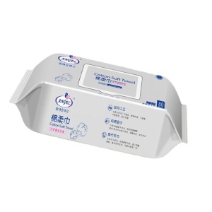 Lingettes pour bébé en coton épais avec motif perle 80pcs/paquet