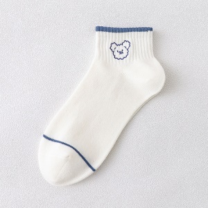 Chaussettes pour femmes en coton respirant taille moyenne