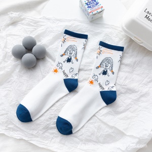 Chaussettes respirantes en coton  pour femme
