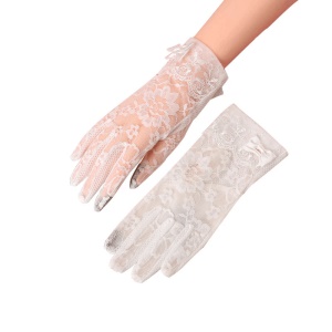 Gants solaires femme imprimé gris stretch