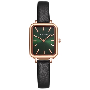 Petite montre verte pour dames montre à quartz imperméable casual