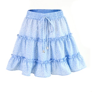 Jupe courte pour femme taille haute en forme A