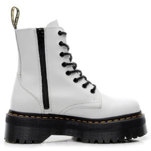 Bottes courtes pour femmes, semelle épaisse, 8 trous, fermeture à glissière latérale, style britannique.