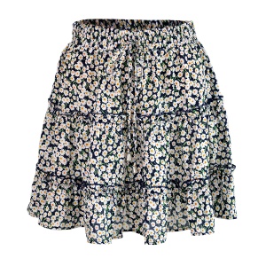 Jupe courte pour femme taille haute en forme A
