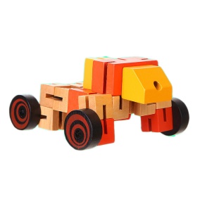 Jouet robot transformers en bois  pour enfants