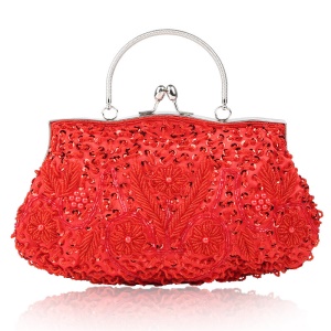 Sac de soirée avec Broderie de perles artisanale rare et vintage