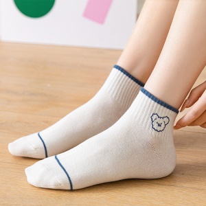 Chaussettes pour femmes en coton respirant taille moyenne