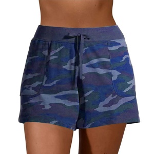 Short casual motif camouflé pour femmes