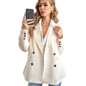 Manteau en polyester pour femme