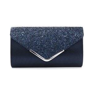 Sac à main de soirée en cuir synthétique avec  paillettes